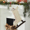 Ice Skate Hand Felted Wool Cream Christmas Stocking Skate Arcadia Home
